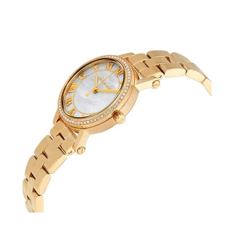 michael kors analog feminine pretty norie stainless steel bracelet watch|Michael Kors Women's Petite Norie Gold.